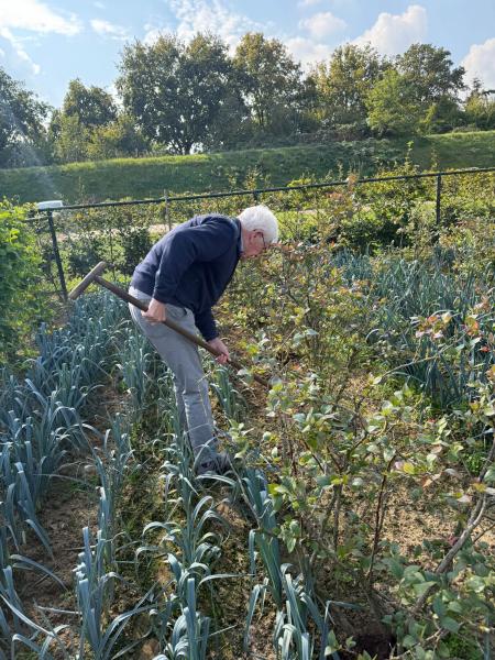De moestuin van zorgboerderij Oda Hoeve